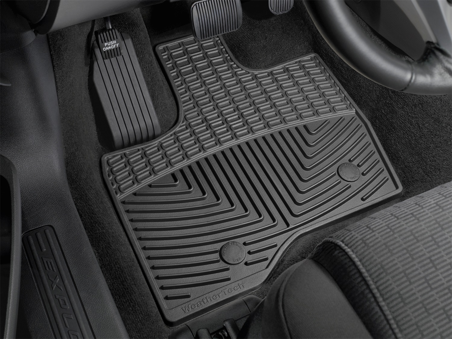 WeatherTech All Weather Floor Mats; Black; Front W230 thumbnail 0