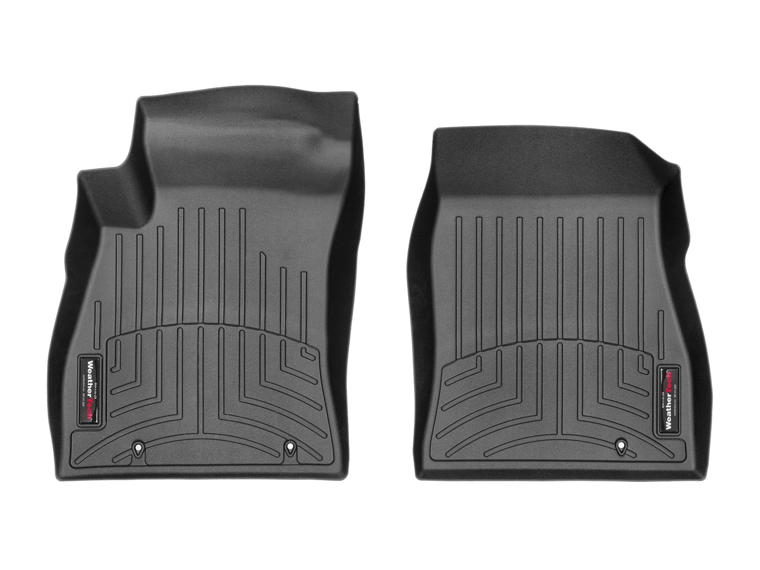 WeatherTech FloorLinerTM DigitalFit; Black; Front 4412791 thumbnail 0