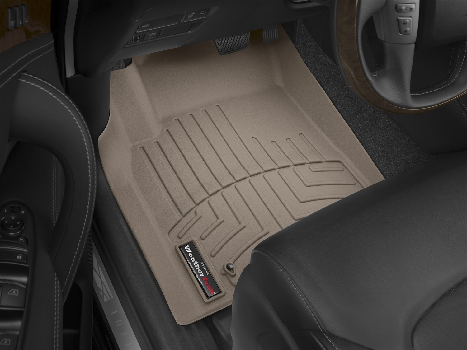 WeatherTech FloorLinerTM DigitalFit; Tan; Front 453361 thumbnail 1