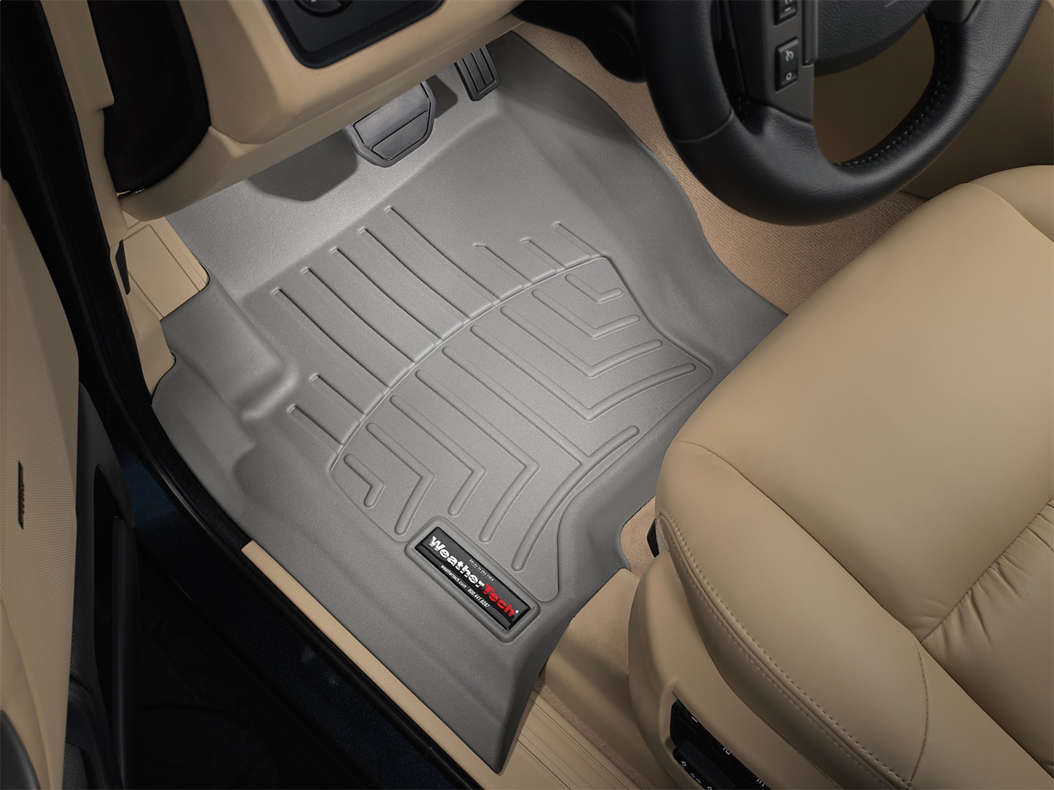 WeatherTech FloorLinerTM DigitalFit; Gray; Front 460461 thumbnail 1