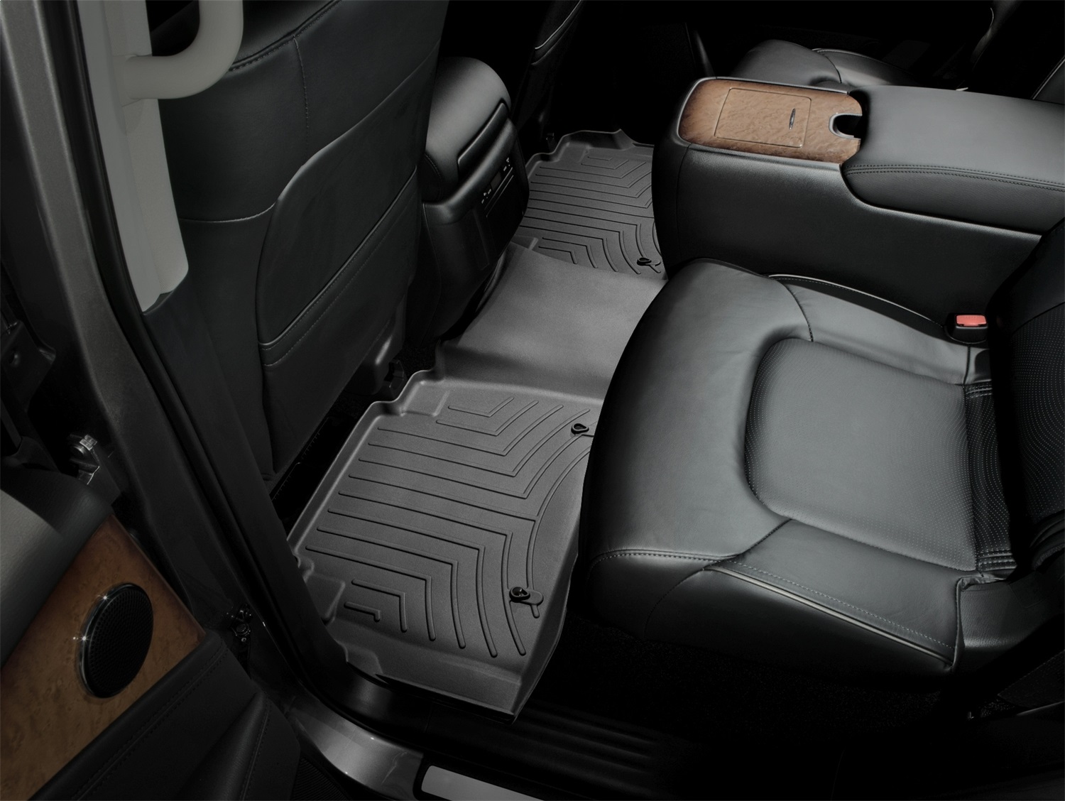 WeatherTech FloorLinerTM DigitalFit; Black; Rear 443362 thumbnail 0
