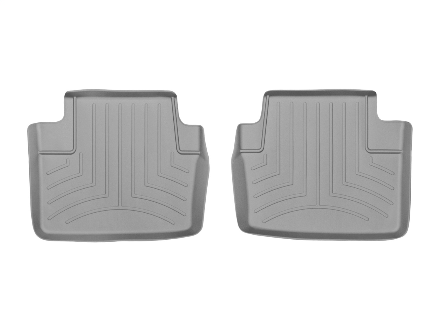 WeatherTech FloorLinerTM DigitalFit; Gray; Rear; 2 Piece 464974 thumbnail 0