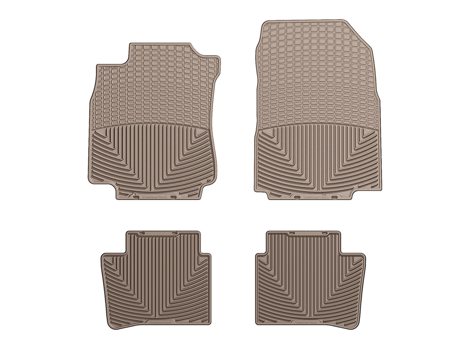 WeatherTech All Weather Floor Mats; Tan; Front and Rear WTNT214215 thumbnail 0
