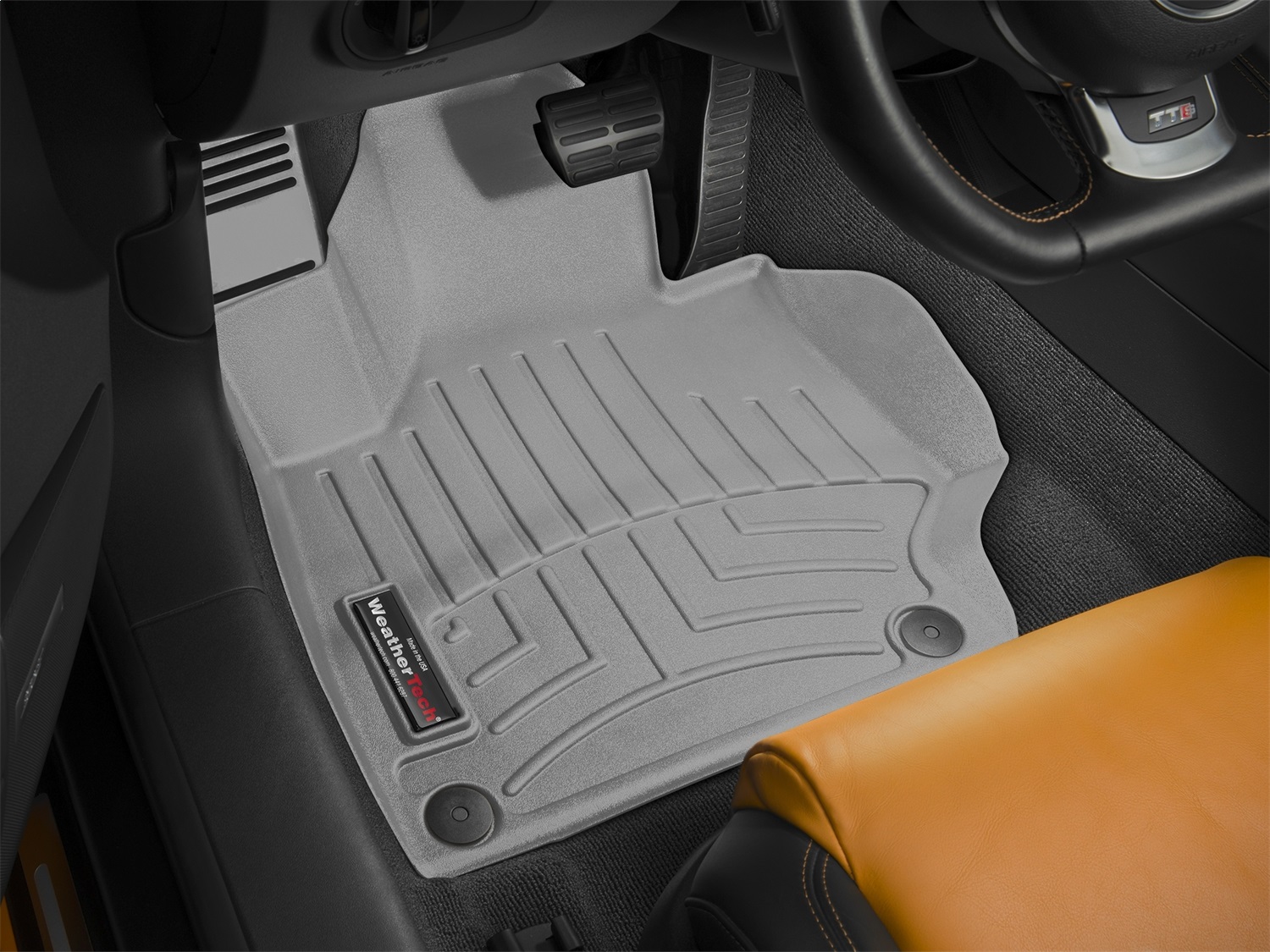 WeatherTech FloorLinerTM DigitalFit; Gray; Front 464991 thumbnail 1