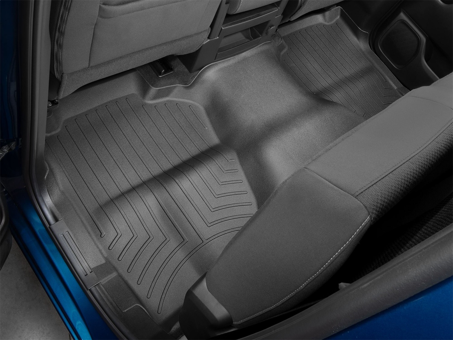 WeatherTech FloorLinerTM DigitalFit; Black; Rear 4414366 thumbnail 1