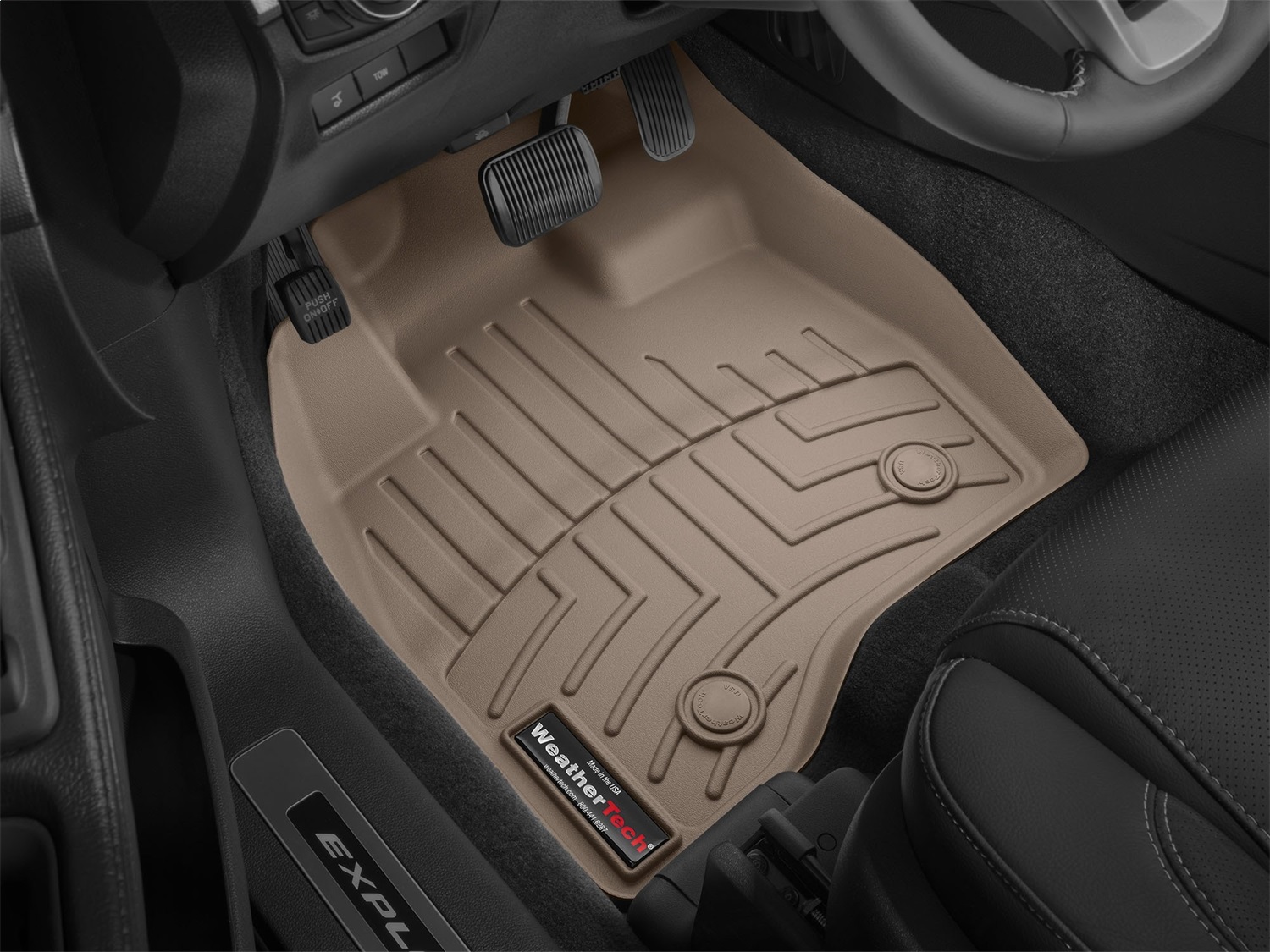 WeatherTech FloorLinerTM DigitalFit; Tan; Front 459811 thumbnail 1