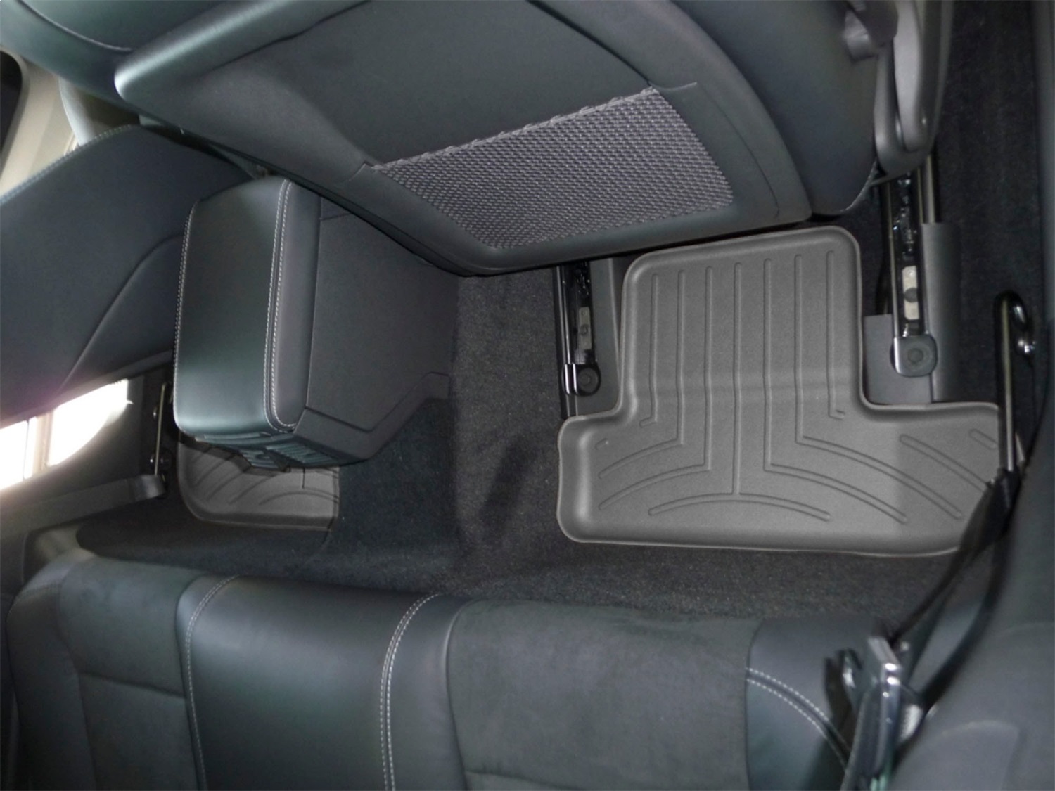 WeatherTech FloorLinerTM DigitalFit; Black; Rear; 2 Pieces 442222 thumbnail 0