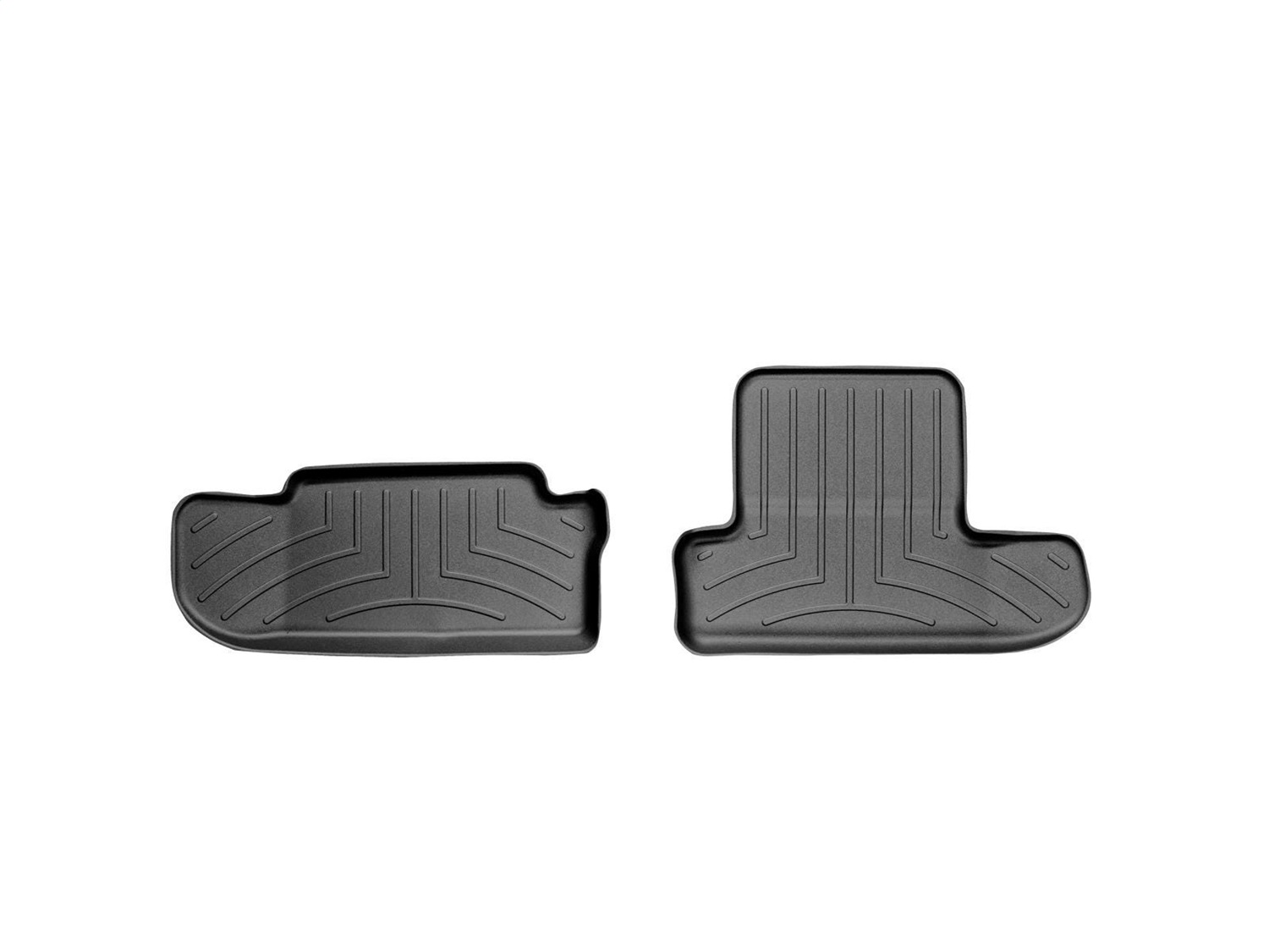 WeatherTech FloorLinerTM DigitalFit; Black; Rear; 2 Pieces 442222 thumbnail 1