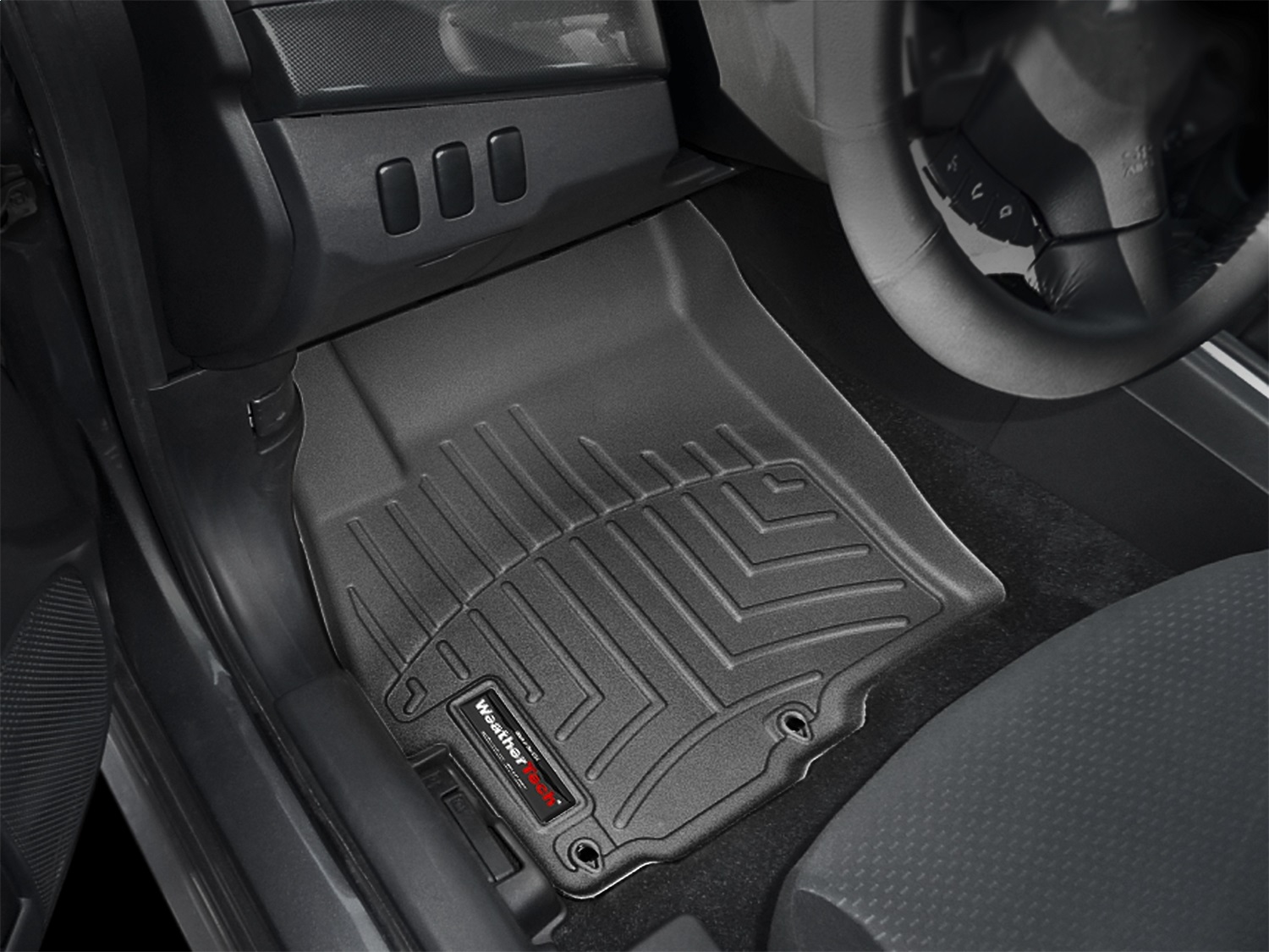 WeatherTech FloorLinerTM DigitalFit; Black; Front 442231 thumbnail 0