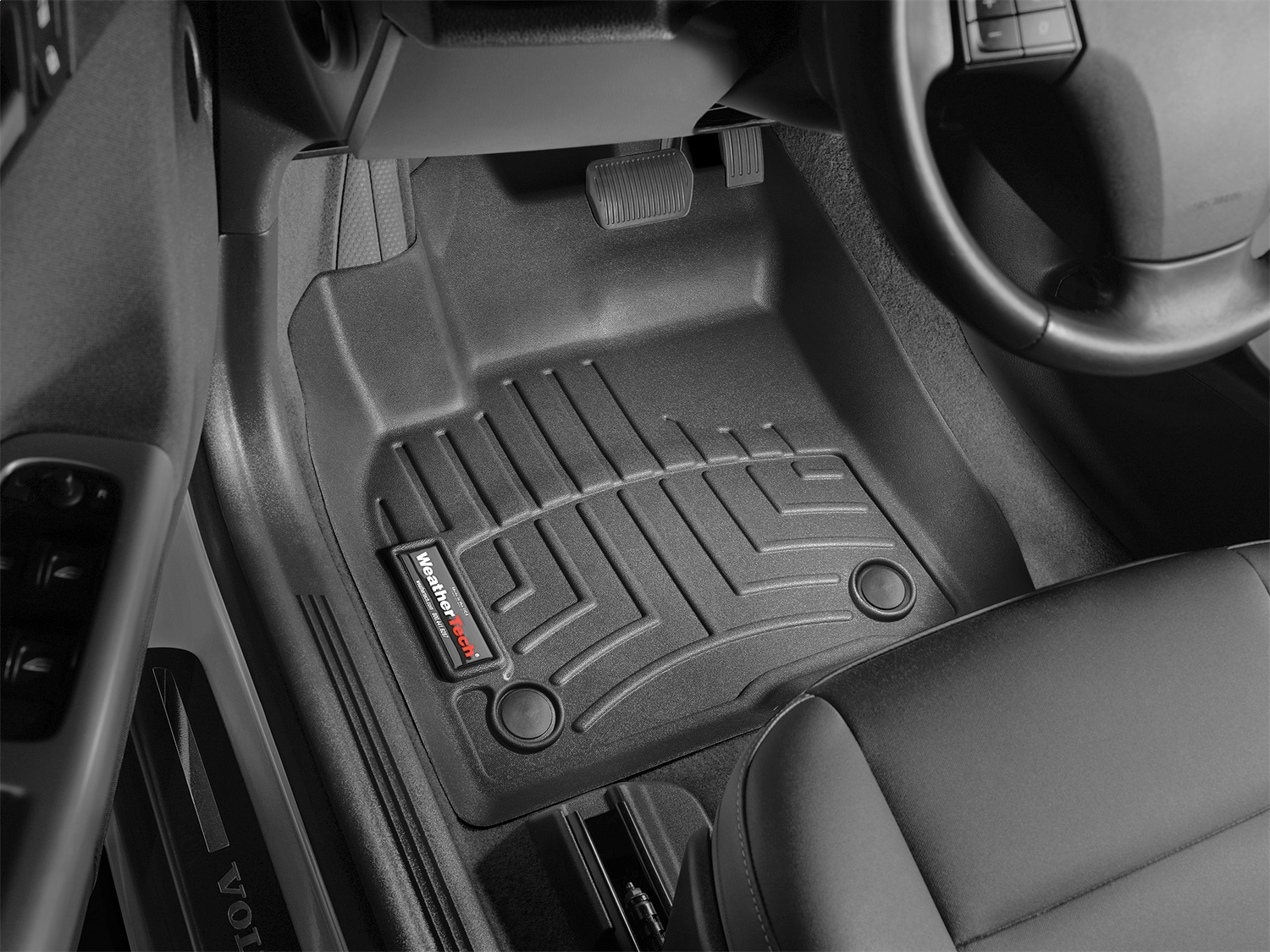 WeatherTech FloorLinerTM DigitalFit; Black; Front 442791 thumbnail 1
