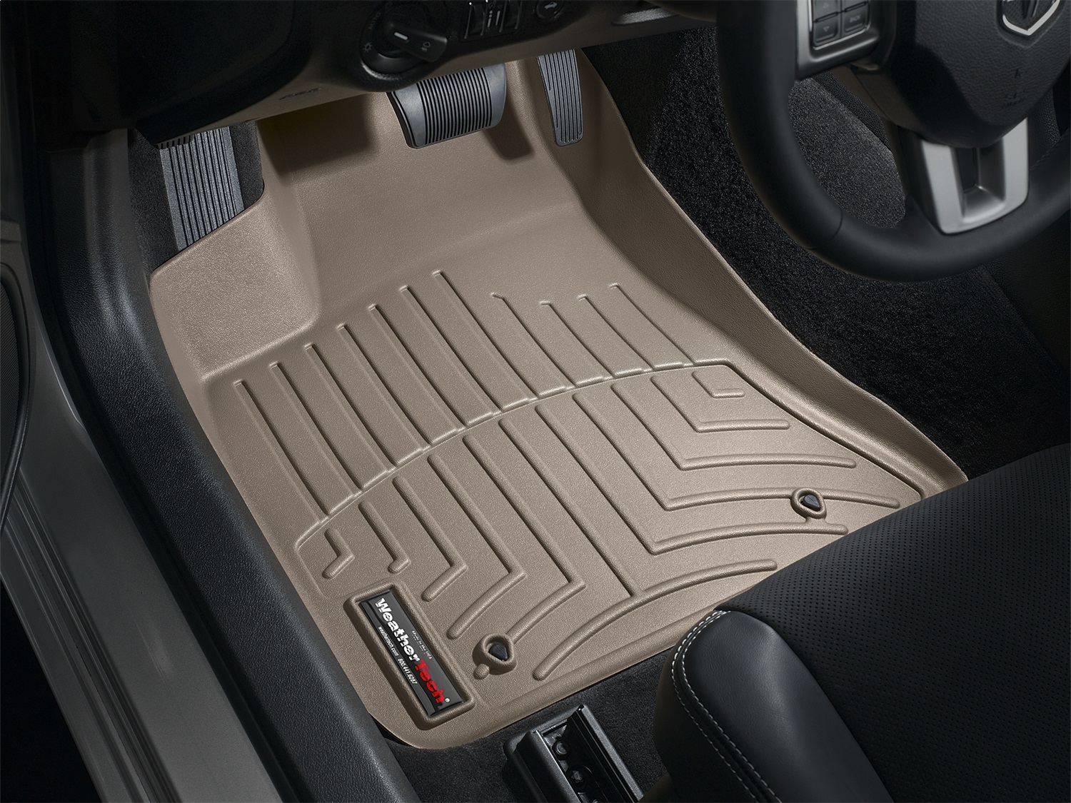 WeatherTech FloorLinerTM DigitalFit; Tan; Front 454251 thumbnail 0