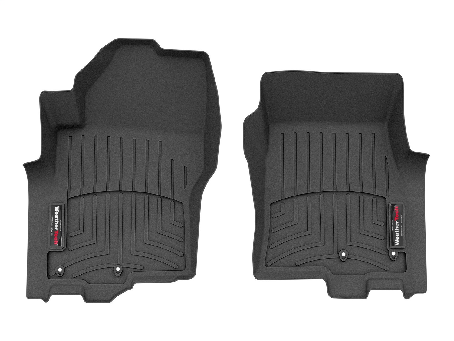 WeatherTech FloorLinerTM DigitalFit; Black; Front 4417051 thumbnail 0