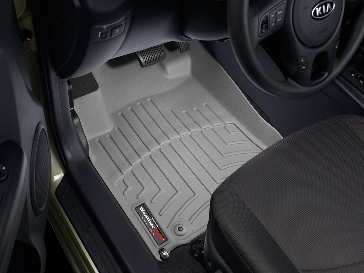 WeatherTech FloorLinerTM DigitalFit; Gray; Front 462111 thumbnail 1