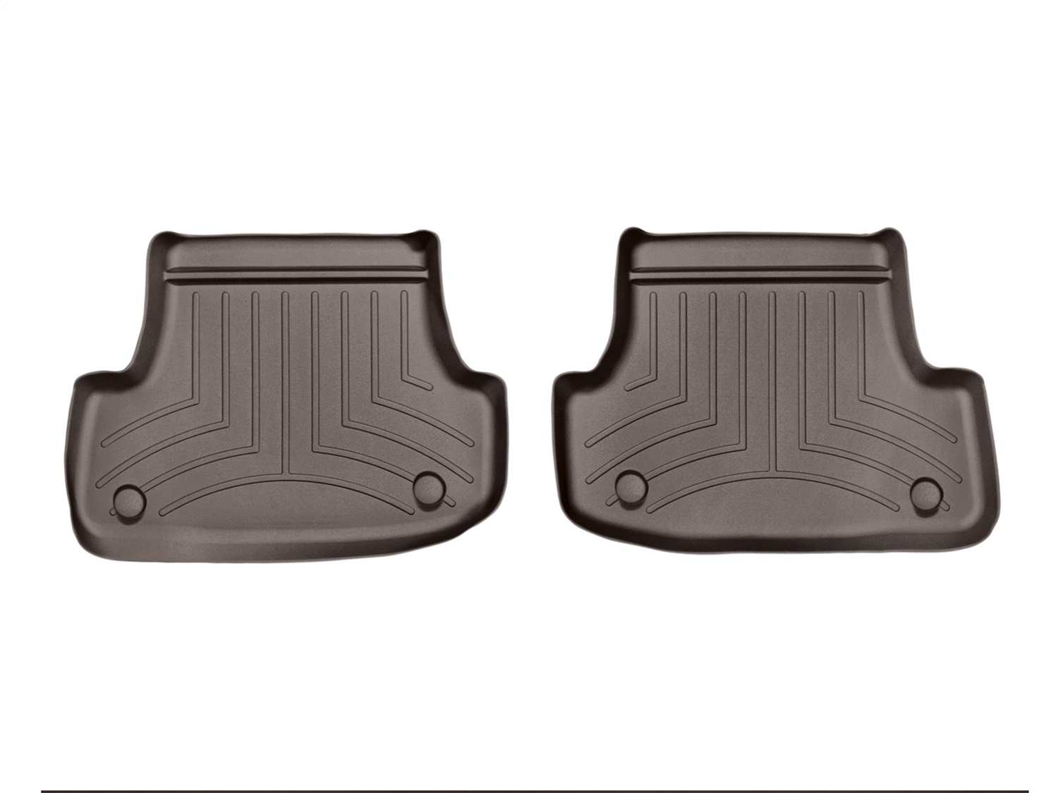 WeatherTech FloorLinerTM DigitalFit; Cocoa; Rear; 2 Piece 475002 thumbnail 0