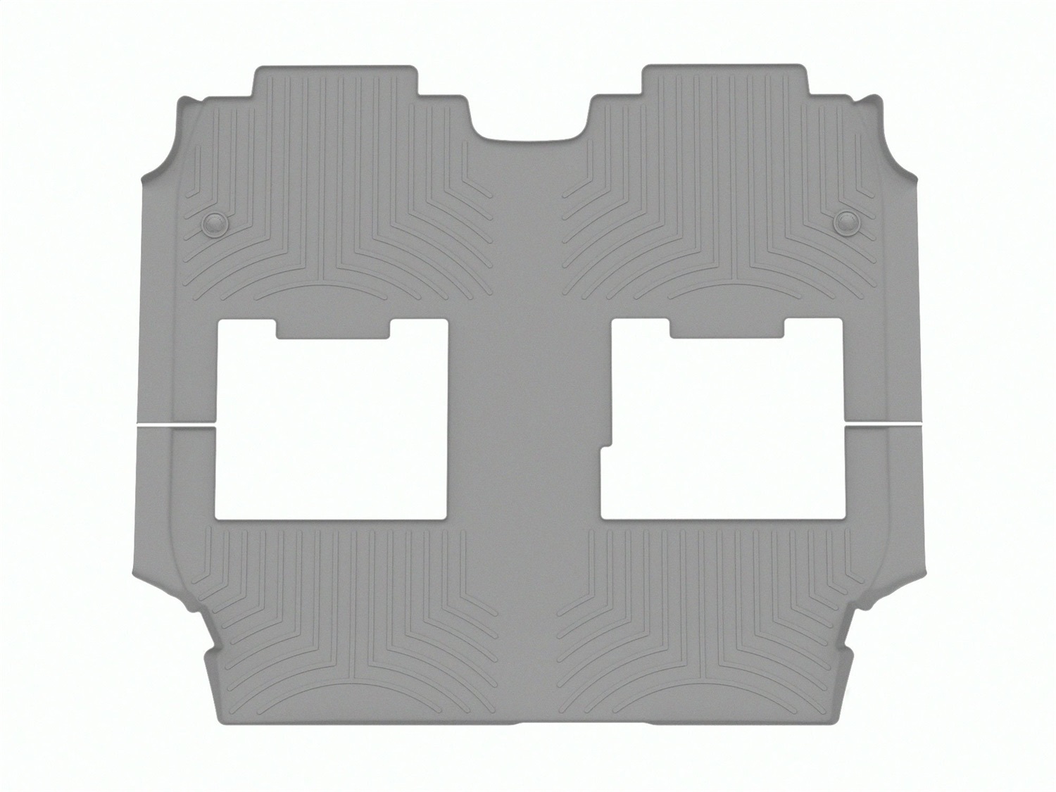 WeatherTech FloorLinerTM DigitalFit; Gray; Rear and Third Row 4616622 thumbnail 0