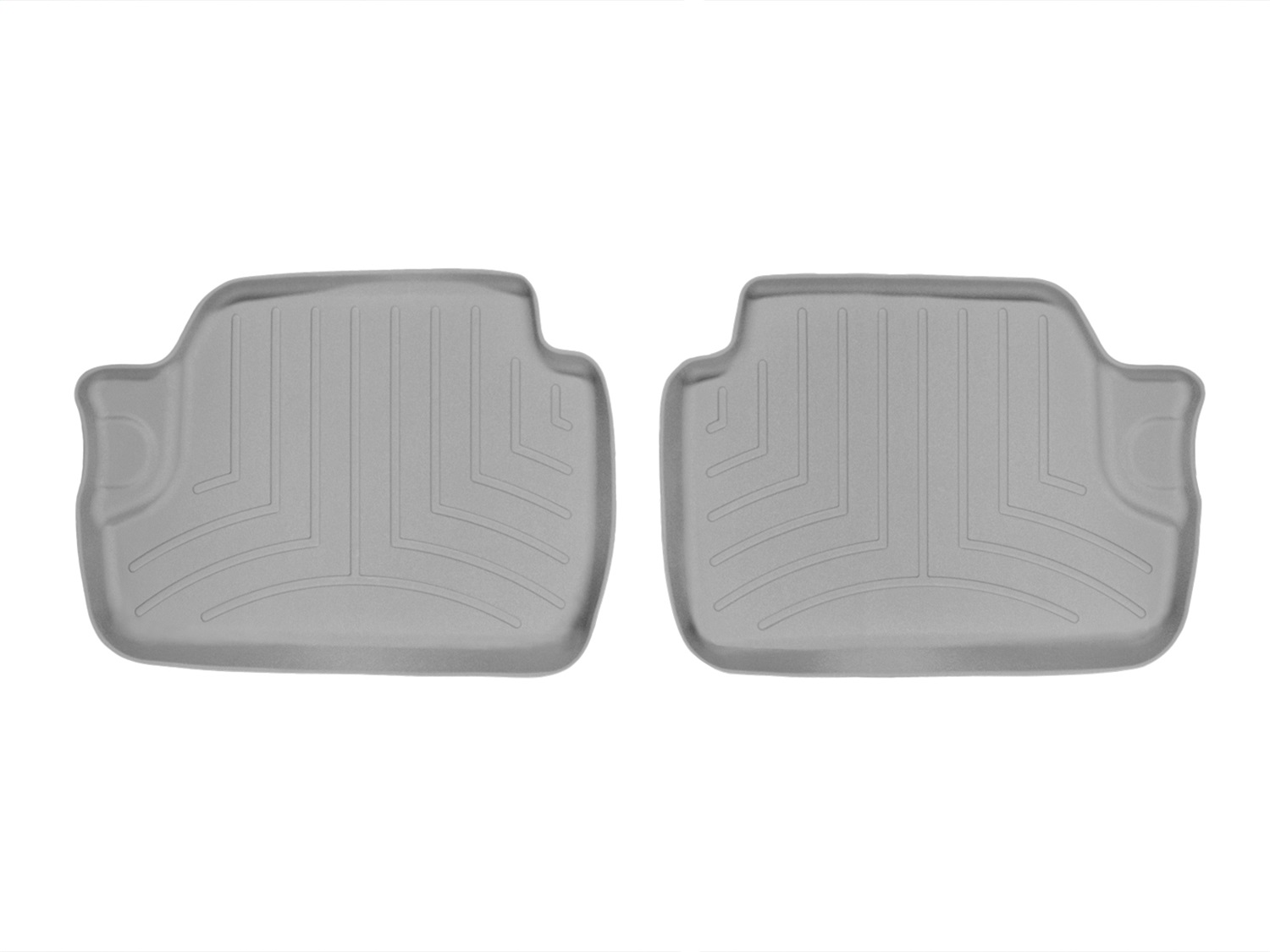 WeatherTech FloorLinerTM DigitalFit; Gray; Rear; 2 Piece 464103 thumbnail 1