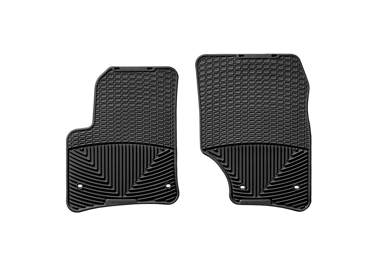 WeatherTech All Weather Floor Mats; Black; Front W46 thumbnail 1