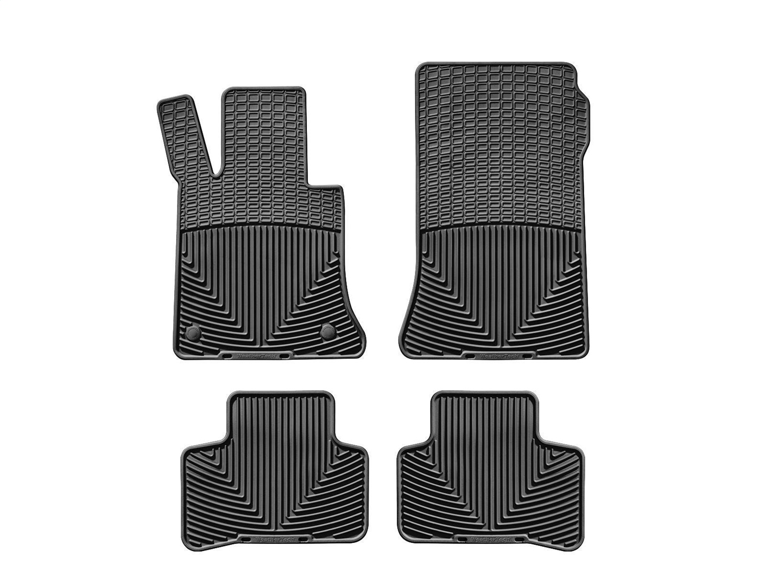 WeatherTech All Weather Floor Mats; Black; Front and Rear MB X204 B thumbnail 0