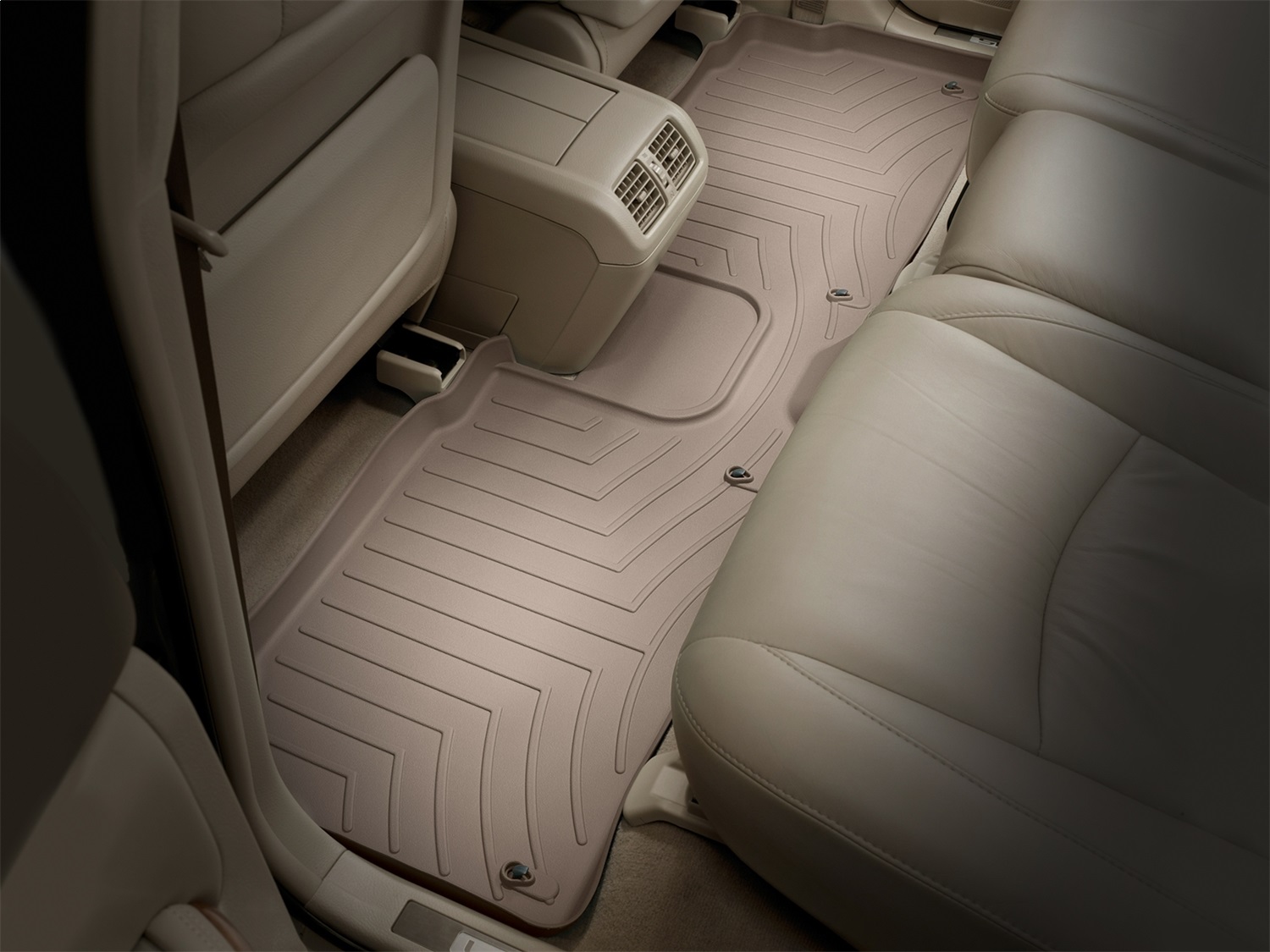 WeatherTech FloorLinerTM DigitalFit; Tan; Rear 450142 thumbnail 0