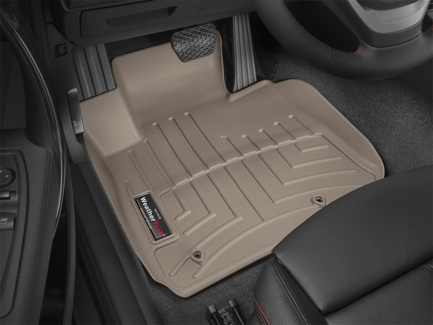 WeatherTech FloorLinerTM DigitalFit; Tan; Front 458231 thumbnail 0