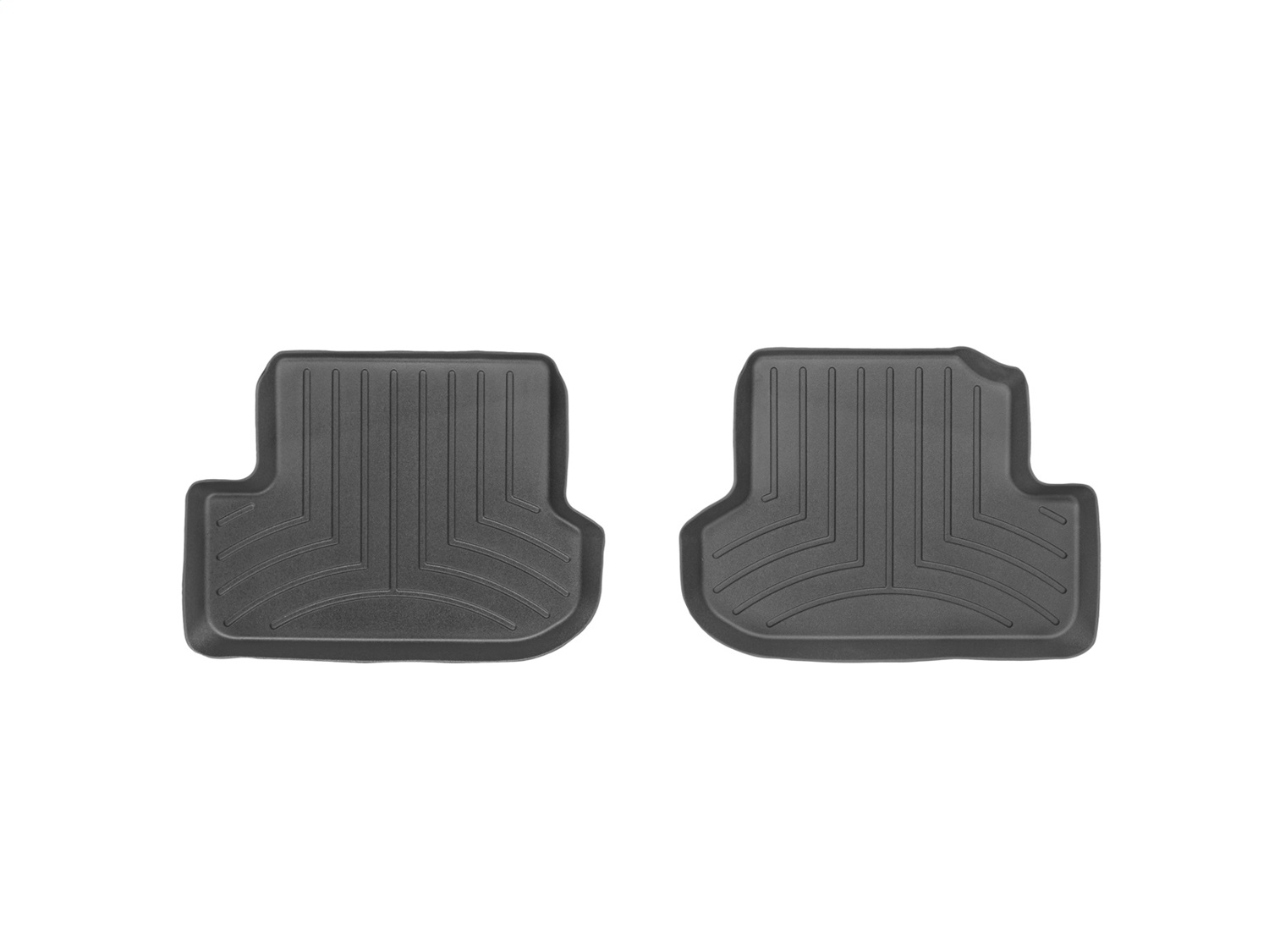 WeatherTech FloorLinerTM DigitalFit; Black; Rear; 2 Pieces 443383 thumbnail 0