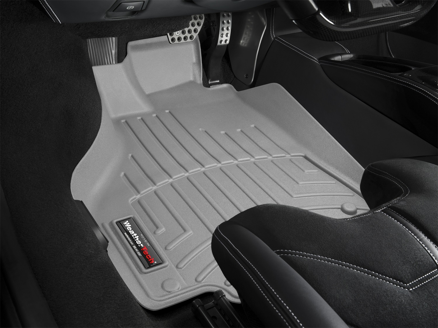 WeatherTech FloorLinerTM DigitalFit; Gray; Front 463321 thumbnail 1