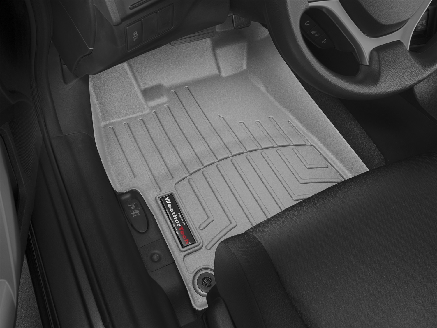 WeatherTech FloorLinerTM DigitalFit; Gray; Front 466521 thumbnail 1
