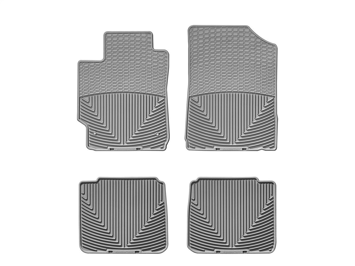 WeatherTech All Weather Floor Mats; Gray; Front and Rear WTCG071085 thumbnail 0