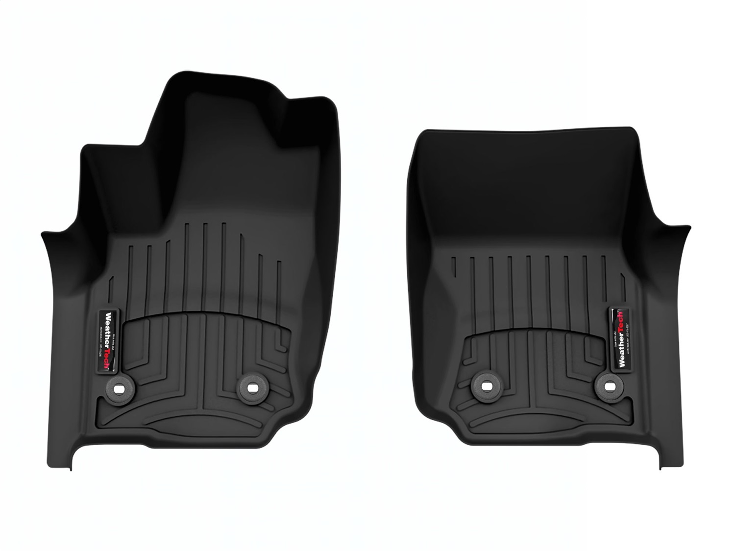 WeatherTech FloorLinerTM DigitalFit; Black; Front 4419191 thumbnail 1