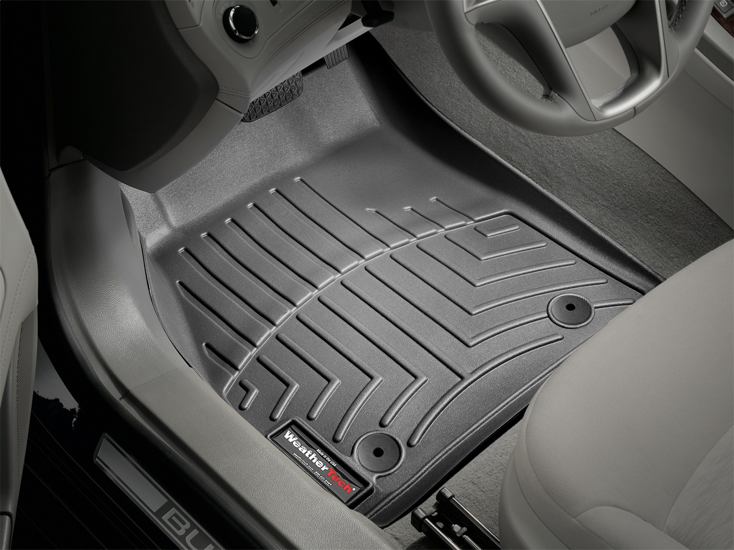 WeatherTech FloorLinerTM DigitalFit; Black; Front 449351 thumbnail 0