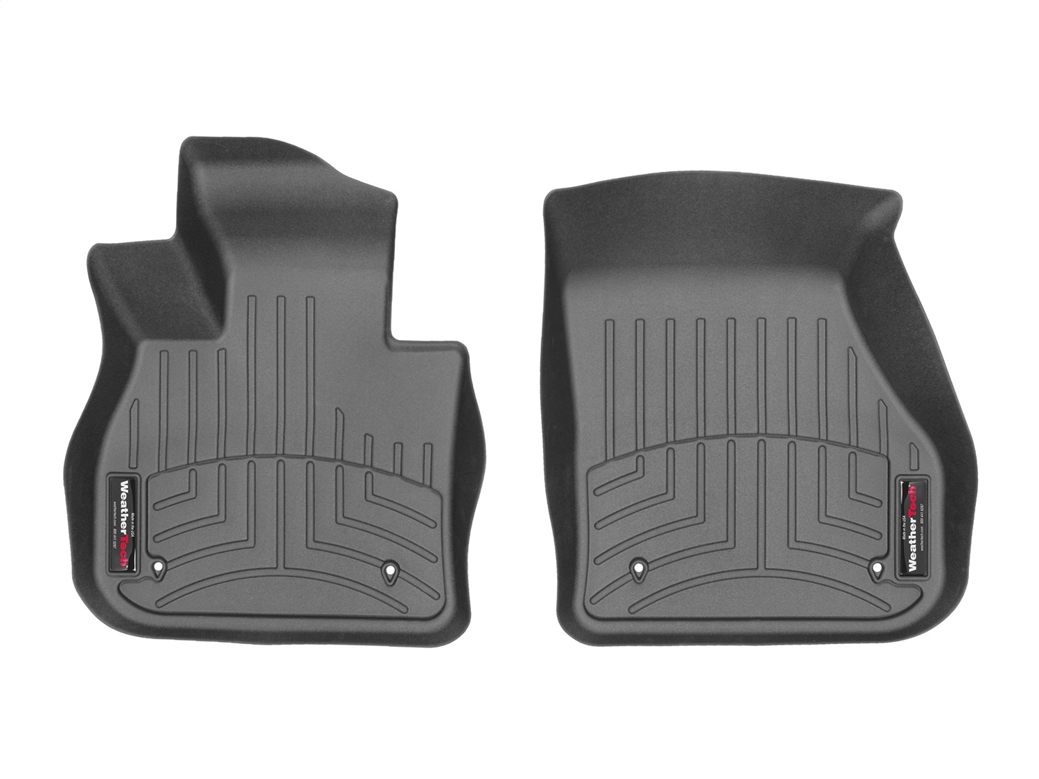 WeatherTech FloorLinerTM DigitalFit; Black; Front 4411781 thumbnail 1