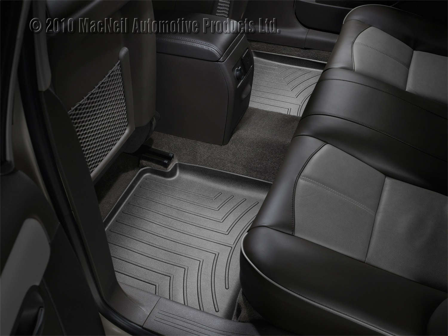 WeatherTech FloorLinerTM DigitalFit; Black; Rear; 2 Pieces 441442 thumbnail 0