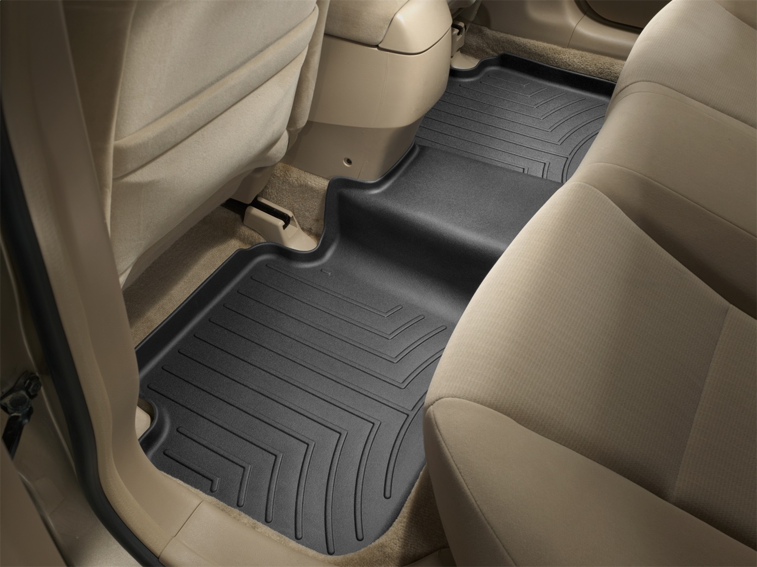 WeatherTech FloorLinerTM DigitalFit; Black; Rear 440602 thumbnail 1