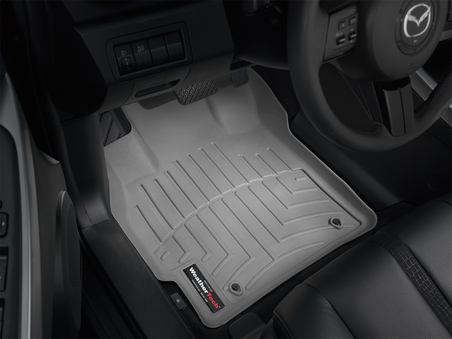 WeatherTech FloorLinerTM DigitalFit; Gray; Front 461221 thumbnail 1