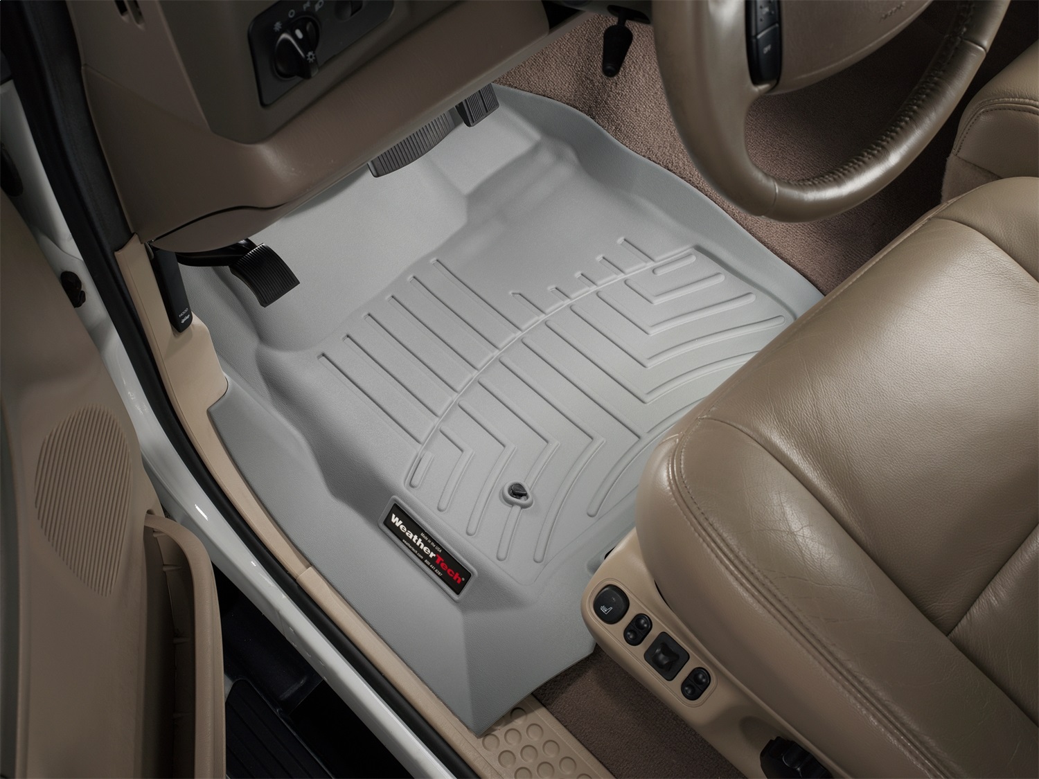 WeatherTech FloorLinerTM DigitalFit; Gray; Front 460021 thumbnail 1