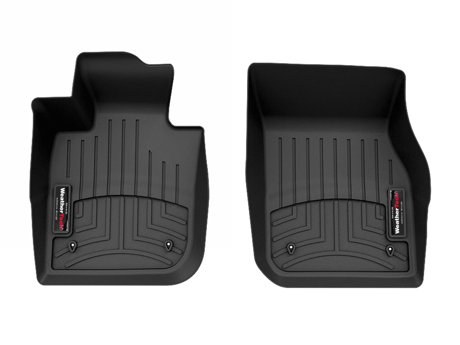 WeatherTech FloorLinerTM DigitalFit; Black; Front 4418931 thumbnail 0