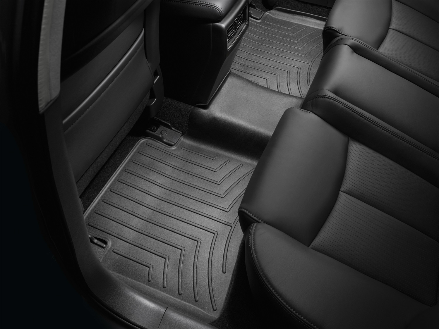 WeatherTech FloorLinerTM DigitalFit; Black; Rear 441712 thumbnail 0