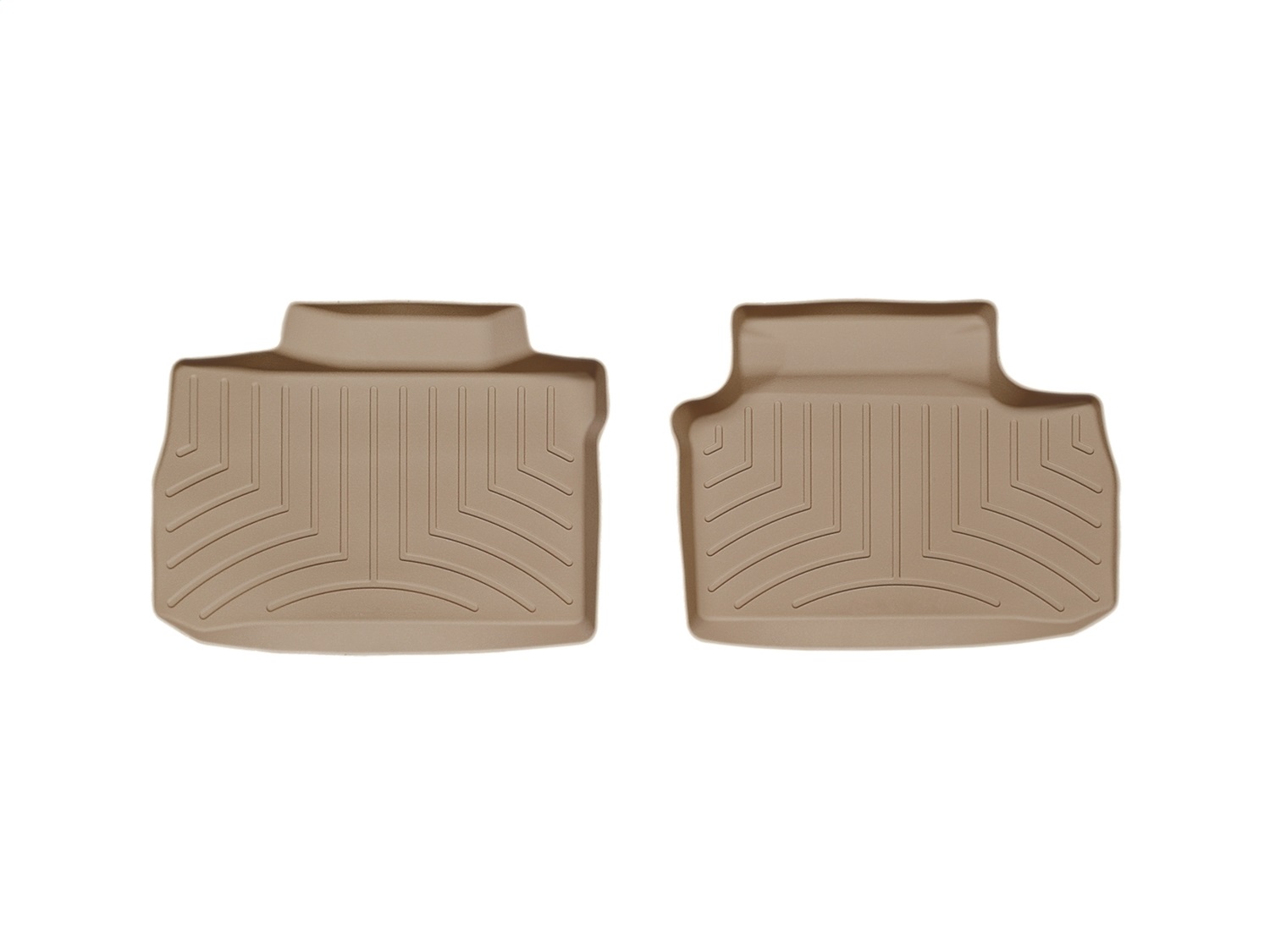 WeatherTech FloorLinerTM DigitalFit; Tan; Rear; 2 Piece 450692 thumbnail 0