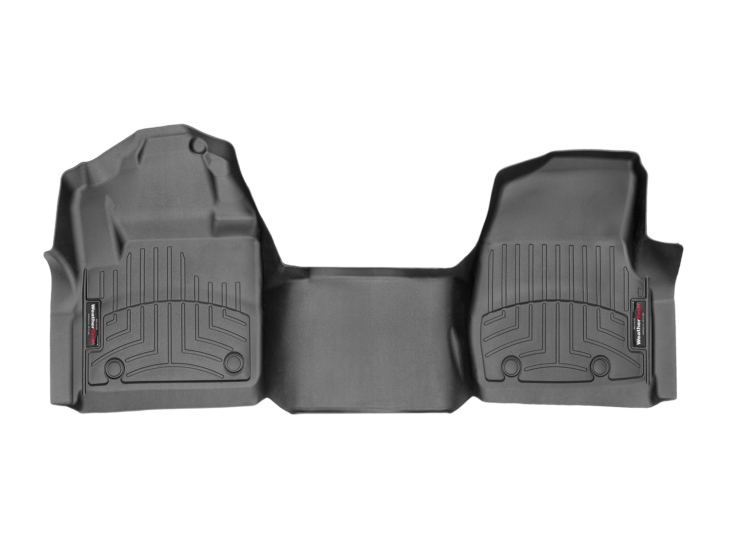 WeatherTech FloorLinerTM DigitalFit; Black; Front; Over The Hump 4410281 thumbnail 0