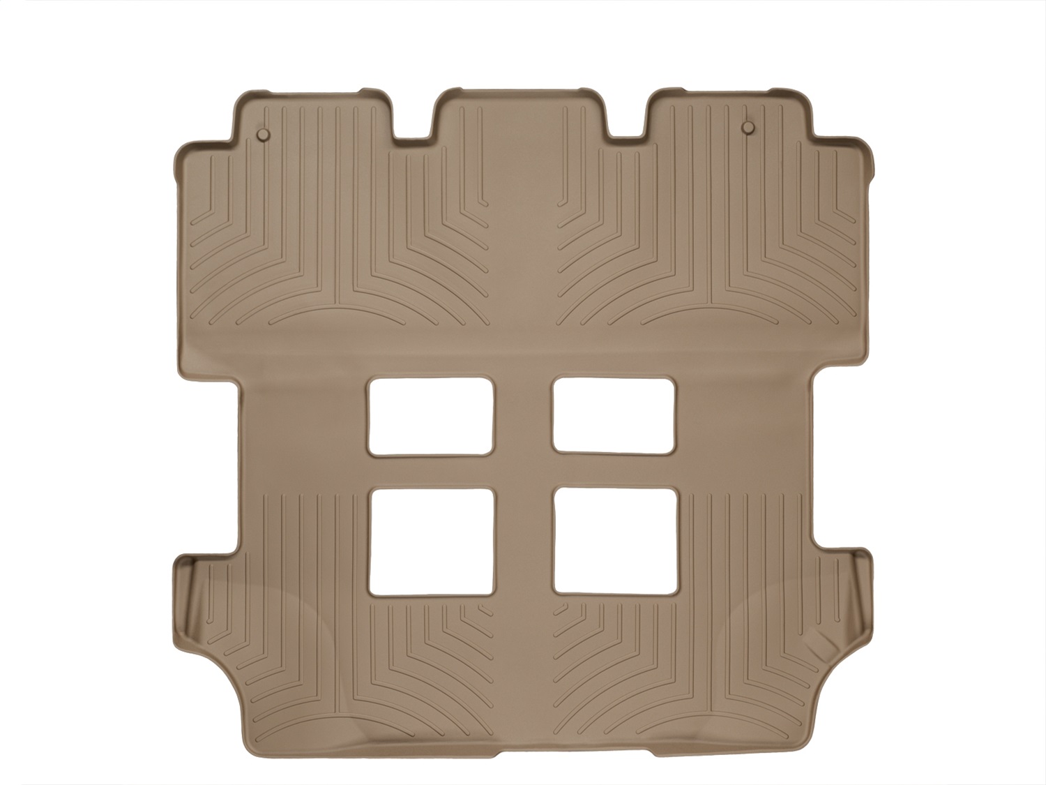 WeatherTech FloorLinerTM DigitalFit; Tan; Rear And Third Row 453412 thumbnail 0