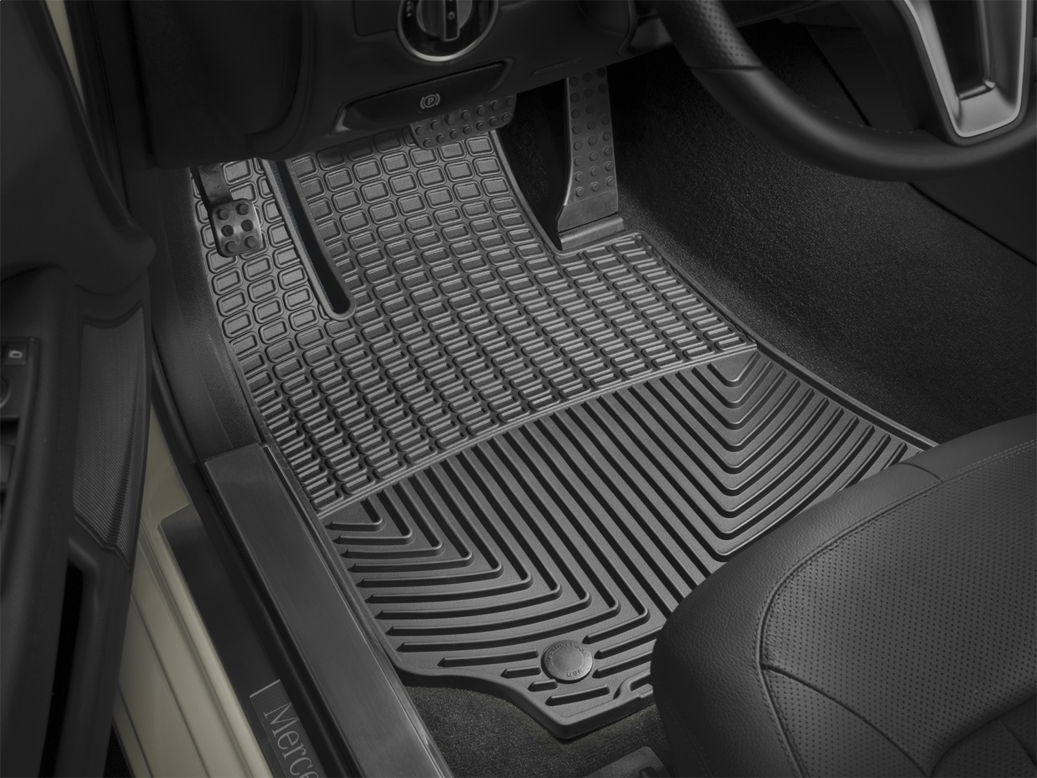 WeatherTech All Weather Floor Mats; Black; Front W163 thumbnail 1