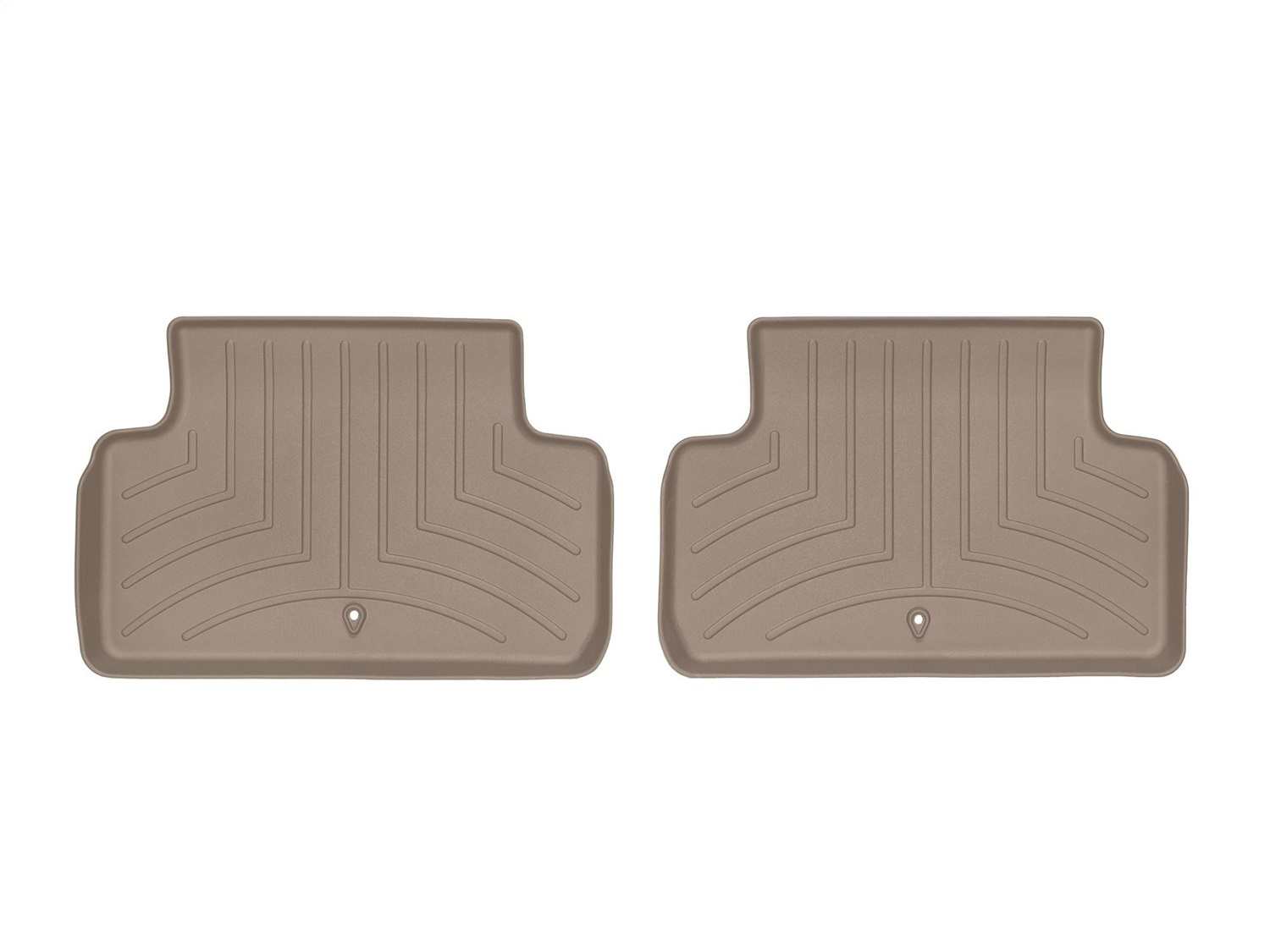 WeatherTech FloorLinerTM DigitalFit; Tan; Rear; 2 Piece 4514792 thumbnail 0