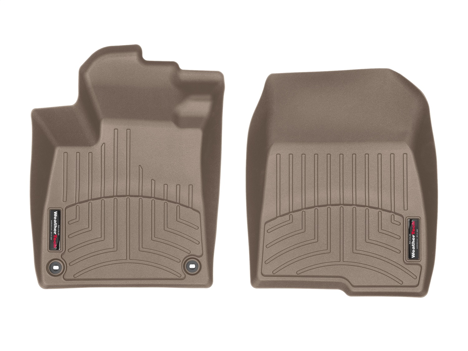 WeatherTech FloorLinerTM DigitalFit; Tan; Front 4512641 thumbnail 1