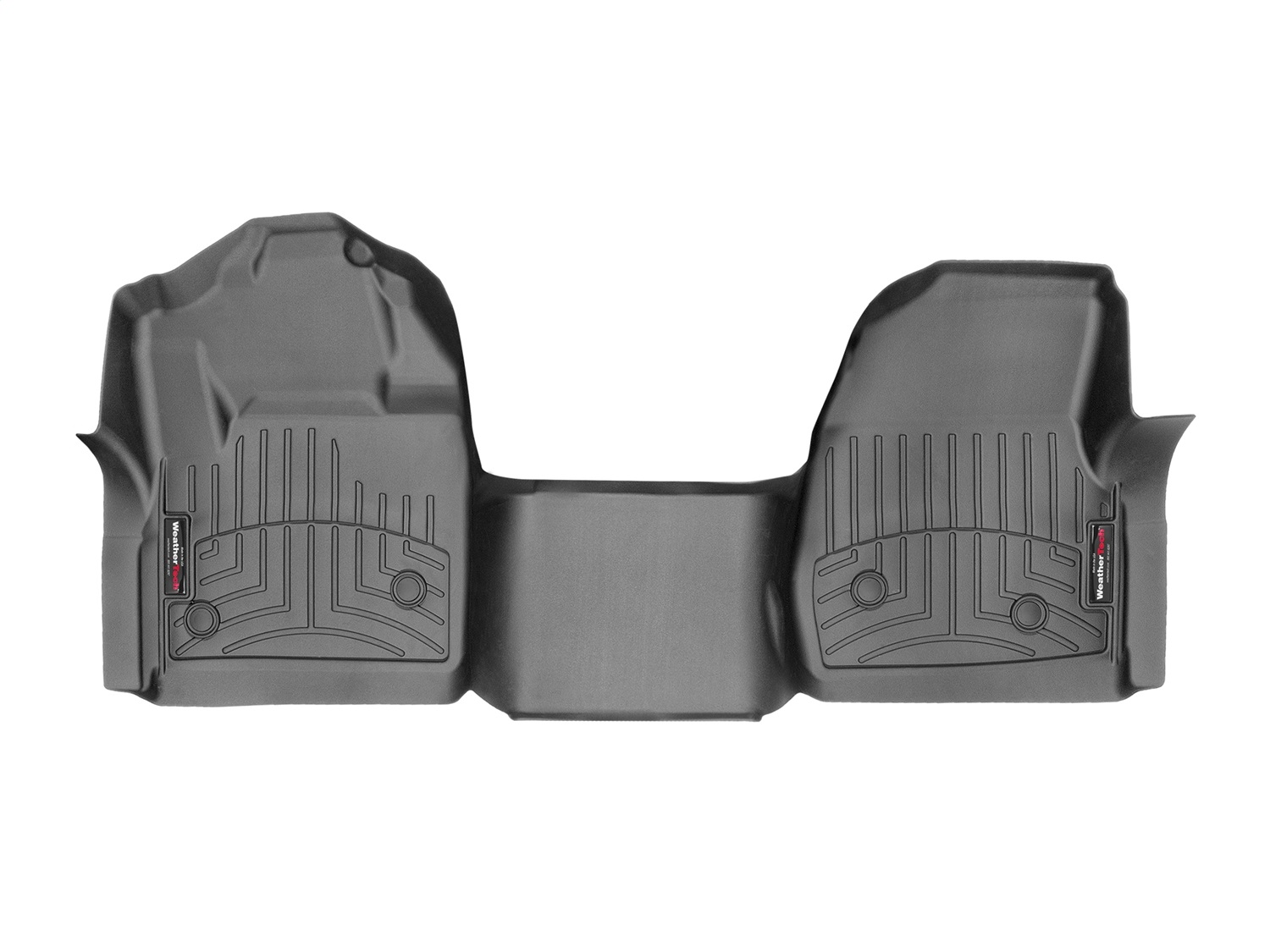 WeatherTech FloorLinerTM DigitalFit; Black; Front; Over The Hump 4410281V thumbnail 1