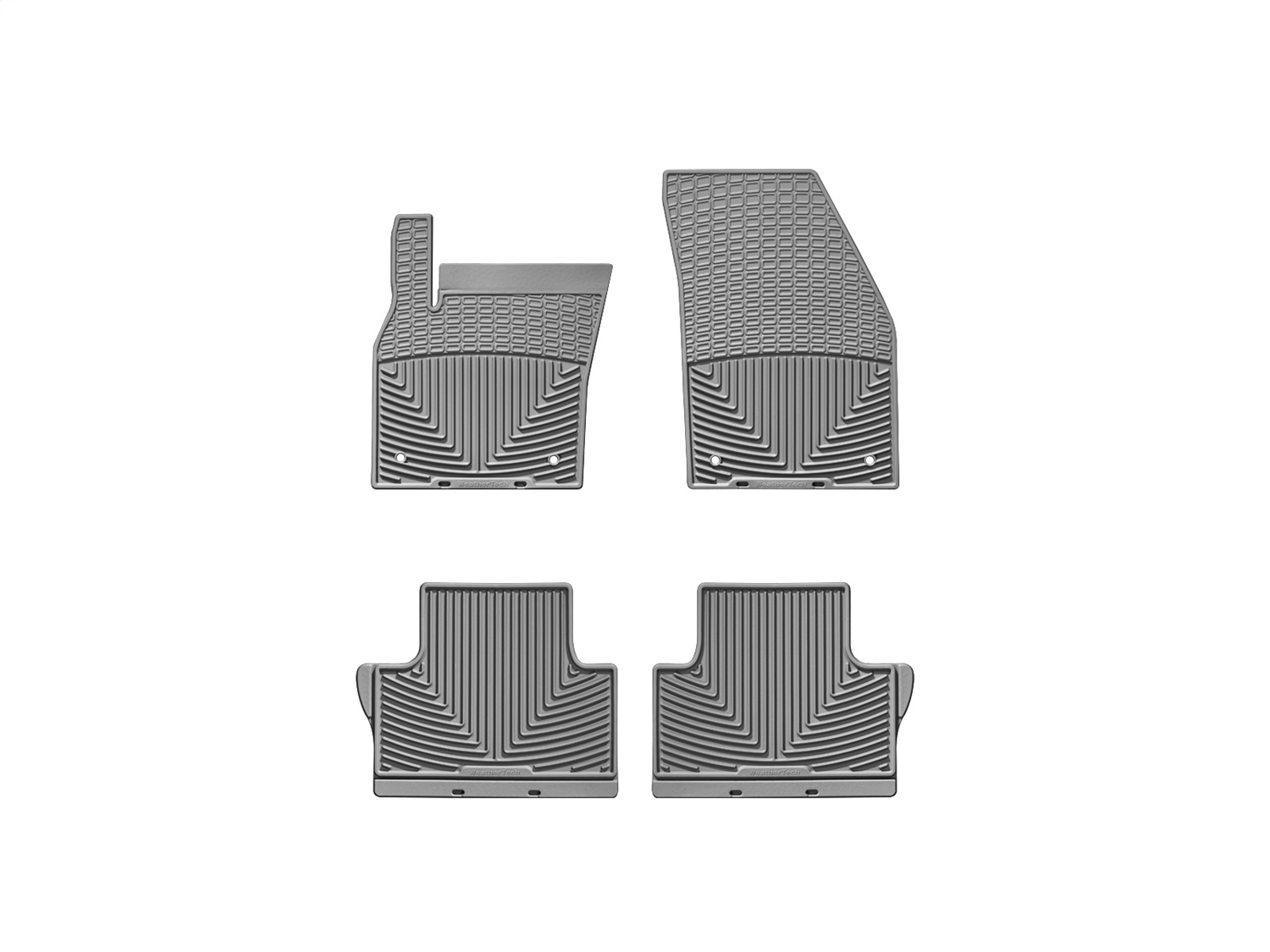WeatherTech All Weather Floor Mats; Gray; Front and Rear WTVG171170 thumbnail 0