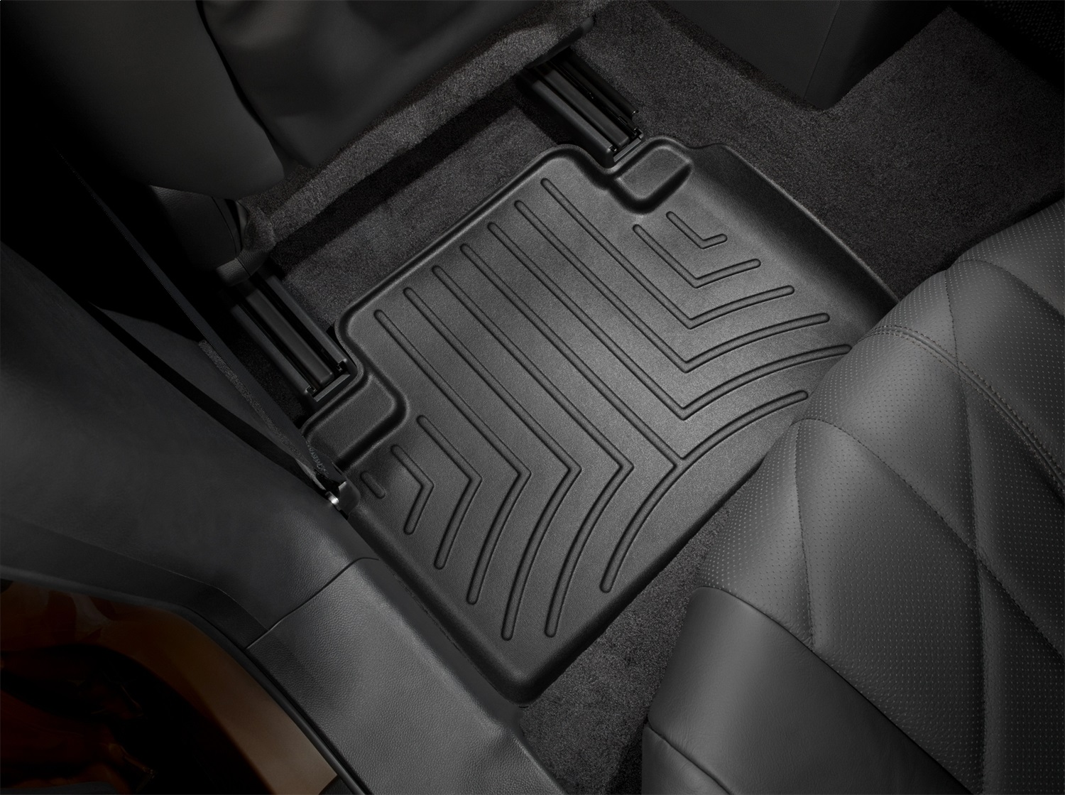 WeatherTech FloorLinerTM DigitalFit; Black; Rear 441722 thumbnail 0
