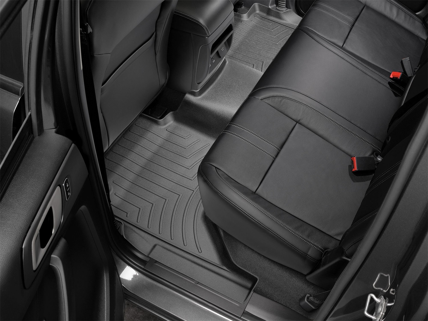 WeatherTech FloorLinerTM DigitalFit; Black; Rear 4415182 thumbnail 0