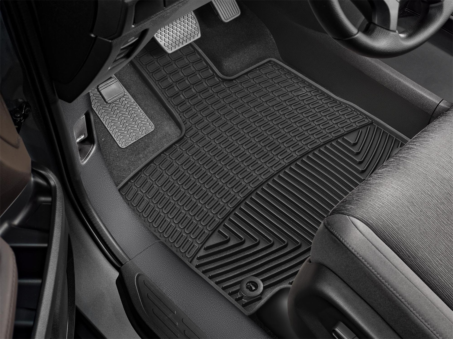 WeatherTech All Weather Floor Mats; Black; Front W465 thumbnail 1