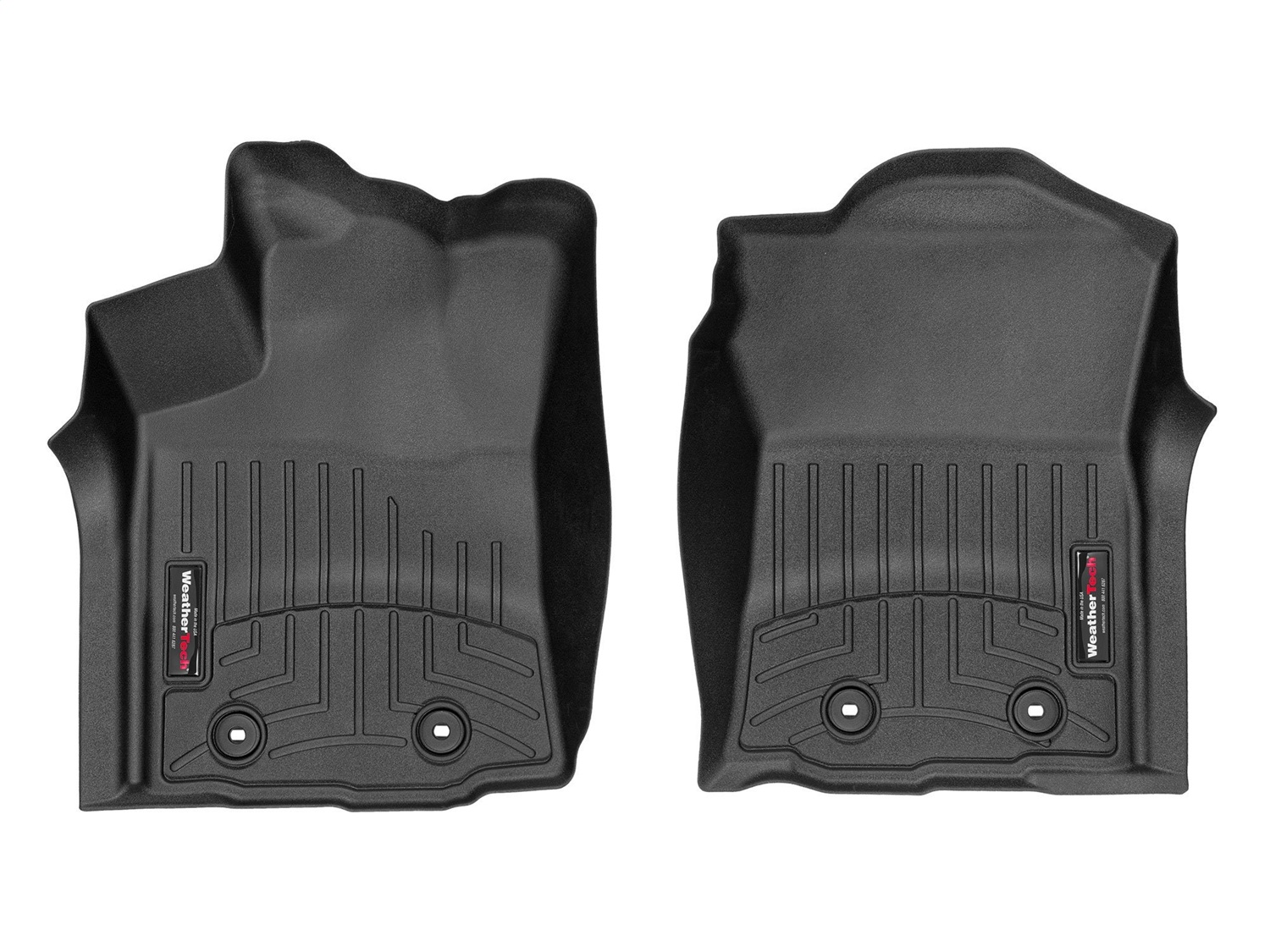WeatherTech FloorLinerTM DigitalFit; Black; Front 4412991 thumbnail 1