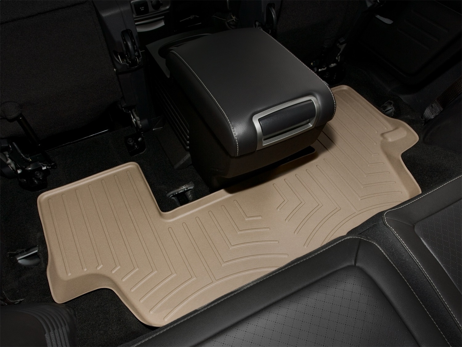 WeatherTech FloorLinerTM DigitalFit; Tan; Third Row 452083 thumbnail 1
